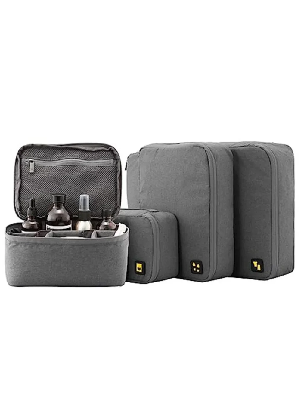 Packing Cubes Travel Organizer Set Luggage Storage Bags Cosmetic Case 4 Piece